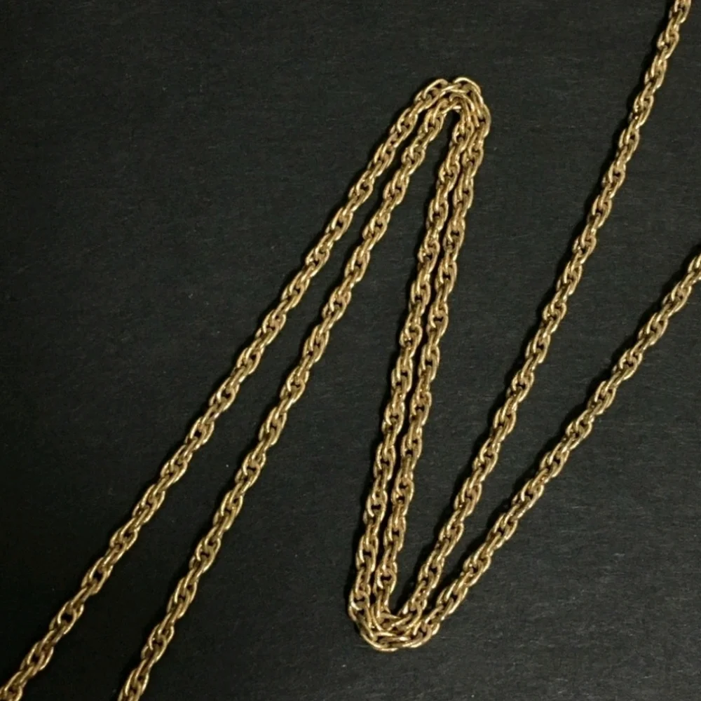 Givenchy G Gold & Black W/ Silver Rhinestones Pendant Necklace (EUC)✨️